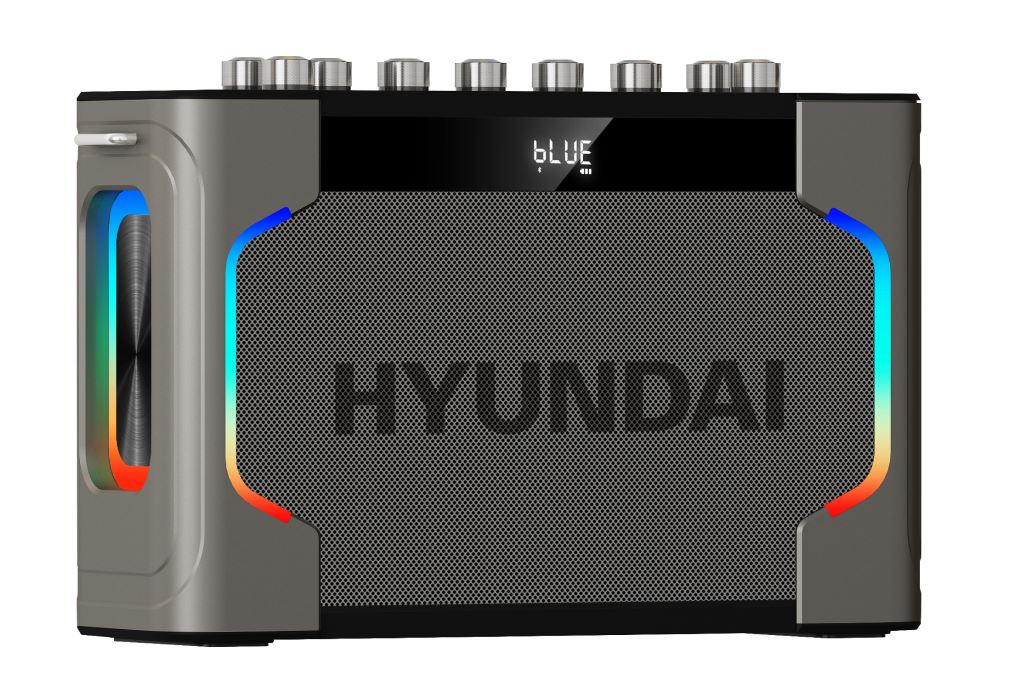 Loa karaoke xách tay Hyundai HD0303 200W Màu Đen