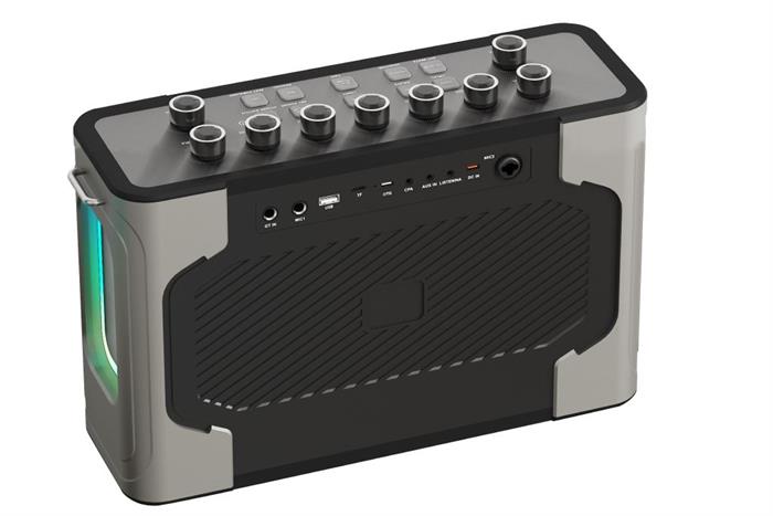 Loa karaoke xách tay Hyundai HD0303 200W Màu Đen