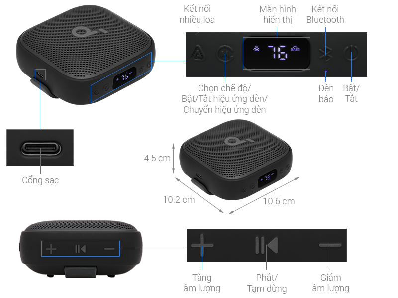 Loa Bluetooth Anker Soundcore Boom Go 3i