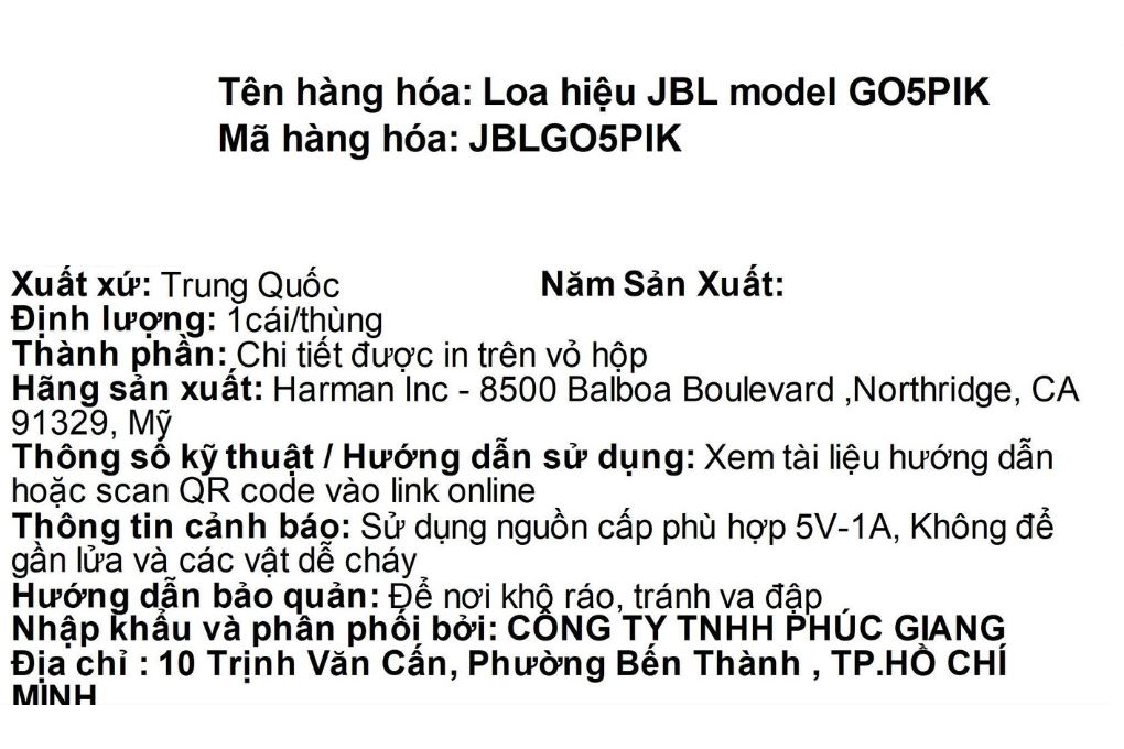 Loa Bluetooth JBL Go 5 Màu Hồng