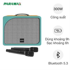 Loa karaoke xách tay Paramax Evox Yellow Leather