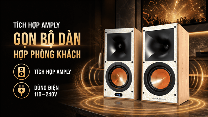 Cặp loa karaoke Paramax Euro 801 Smart Light Oak 240W Màu Nâu nhạt