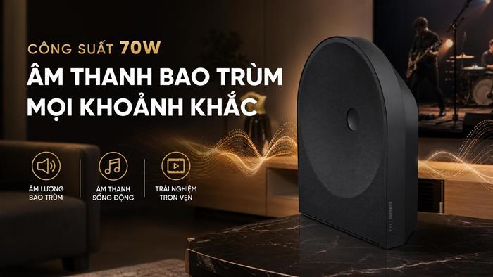 Loa Samsung Music Studio HW-LS50H/XV 70W Màu Đen