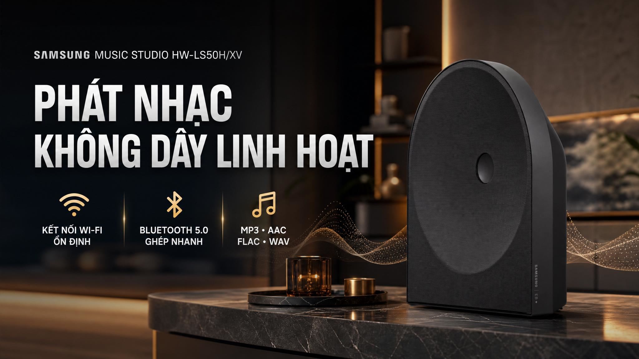 Loa Samsung Music Studio HW-LS50H/XV 70W Màu Đen