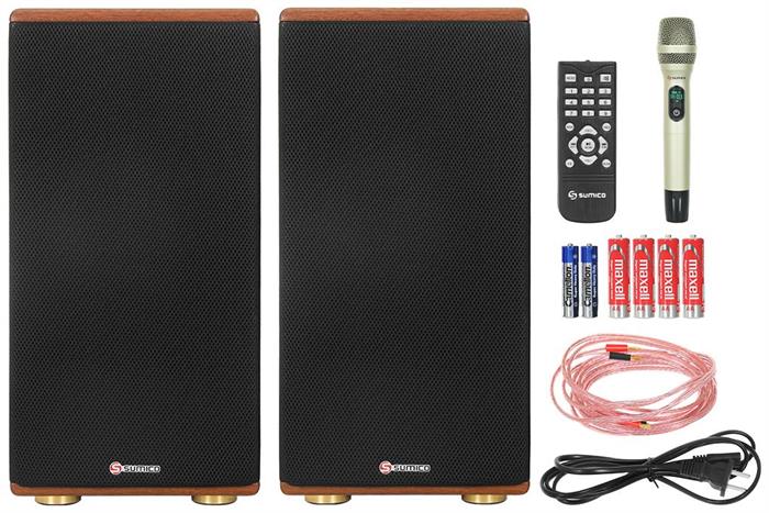 Cặp loa karaoke Sumico All-in-one HSP54 200W Màu Đen - Cam