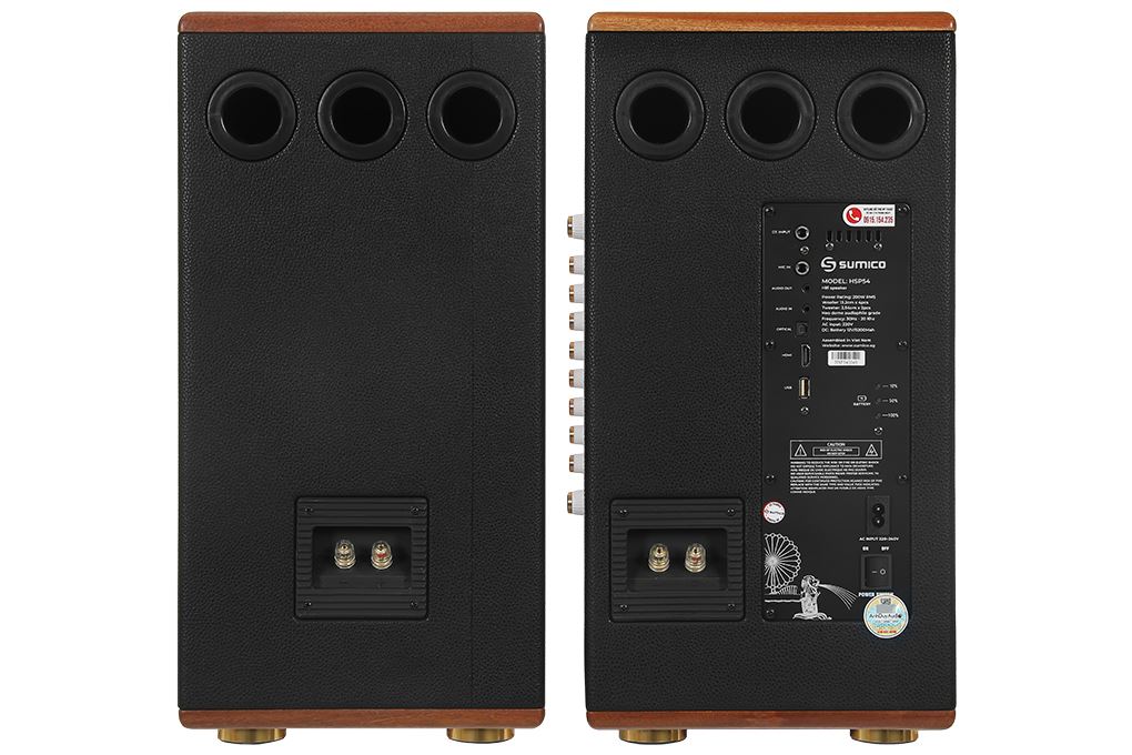 Cặp loa karaoke Sumico All-in-one HSP54 200W Màu Đen - Cam