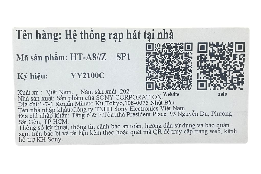 Bộ loa thanh Sony BRAVIA Theatre Trio HT-A8 405W - 6