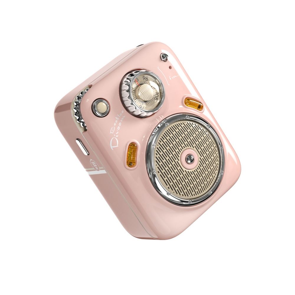 Loa Bluetooth Divoom Beetles-FM Pink Màu Hồng