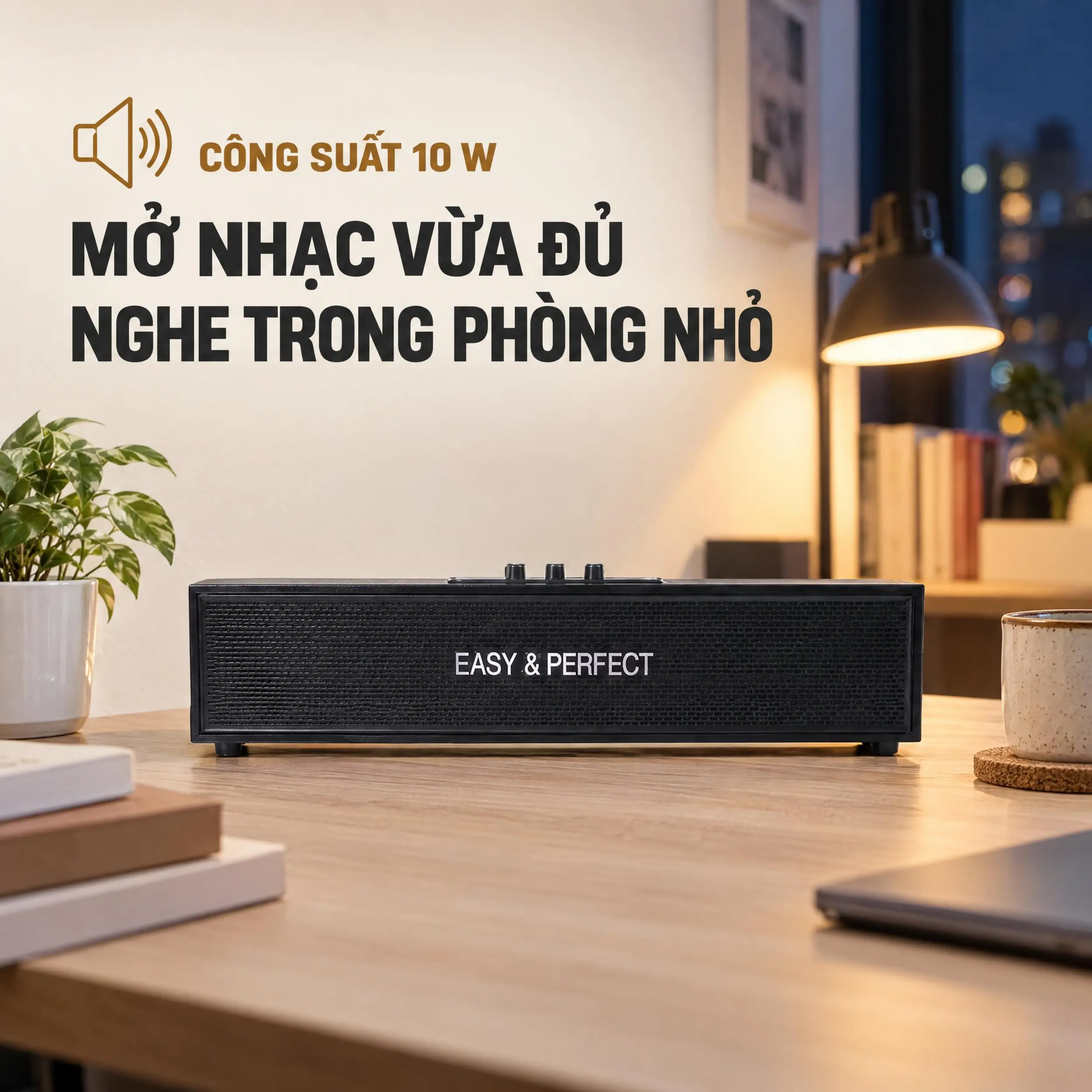 Loa karaoke xách tay Easy & Perfect Zyron 10W Đen