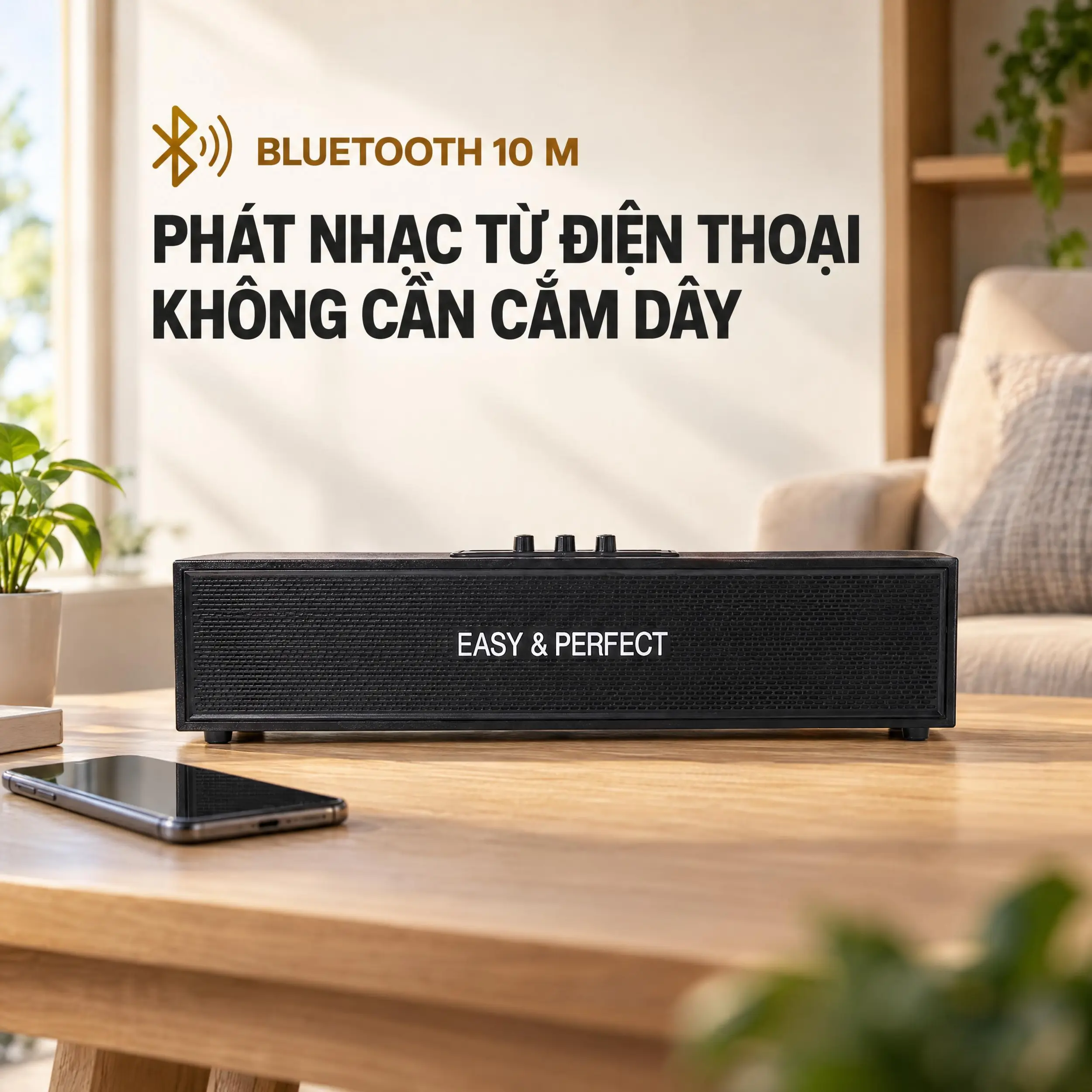 Loa karaoke xách tay Easy & Perfect Zyron 10W Đen