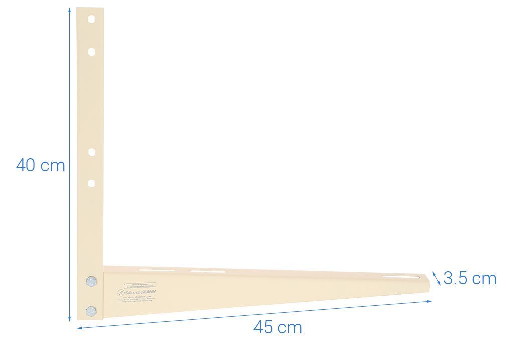 Cặp eke Điện Máy Xanh sắt sơn tĩnh điện 4.5 cm
