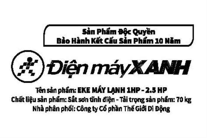 Cặp eke Điện Máy Xanh sắt sơn tĩnh điện 4.5 cm