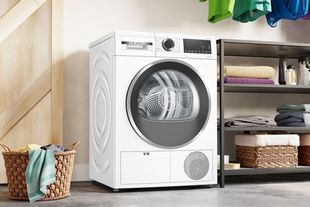 Máy sấy bơm nhiệt Bosch 9 kg WQG24200SG Màu Trắng