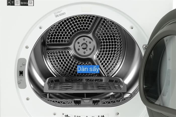 Máy sấy bơm nhiệt Samsung Bespoke AI 9 kg DV90BB9440GH/SV Màu Trắng - Bạc