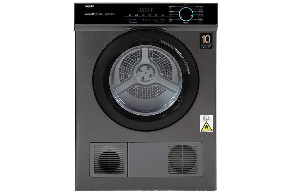 Máy sấy thông hơi Aqua 9 kg AQH-V901K PS Màu Đen