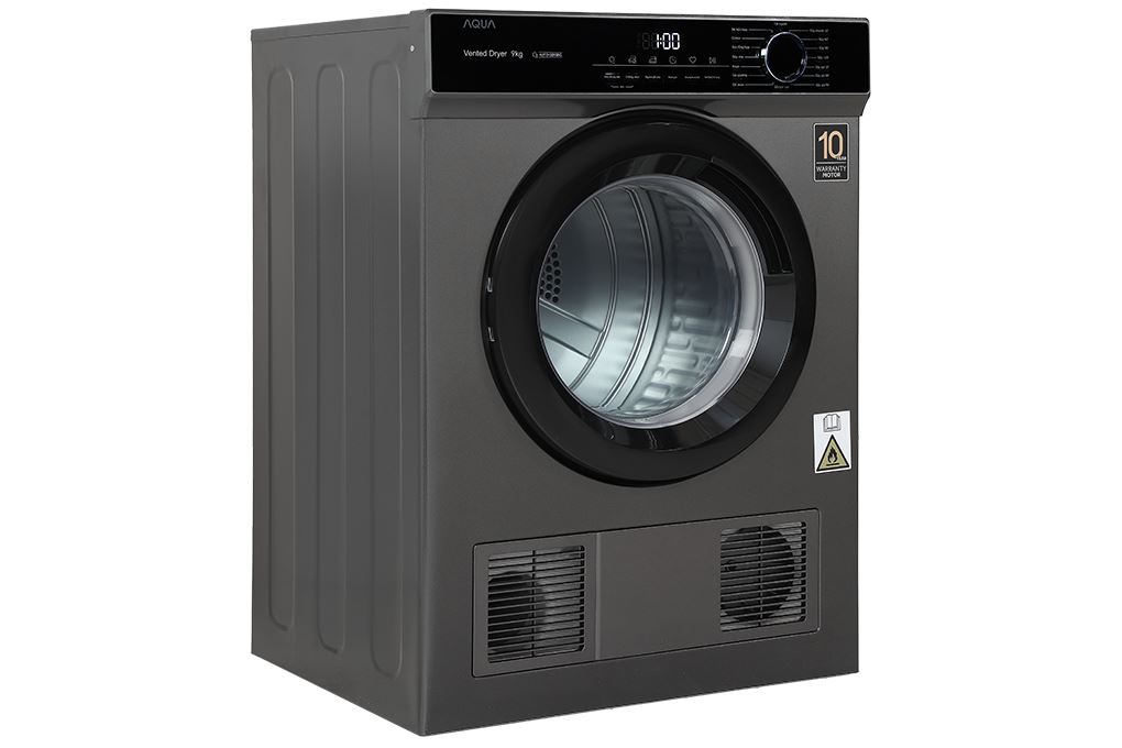 Máy sấy thông hơi Aqua 9 kg AQH-V901K PS Màu Đen