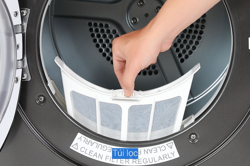 Máy sấy thông hơi Aqua 9 kg AQH-V901K PS Màu Đen