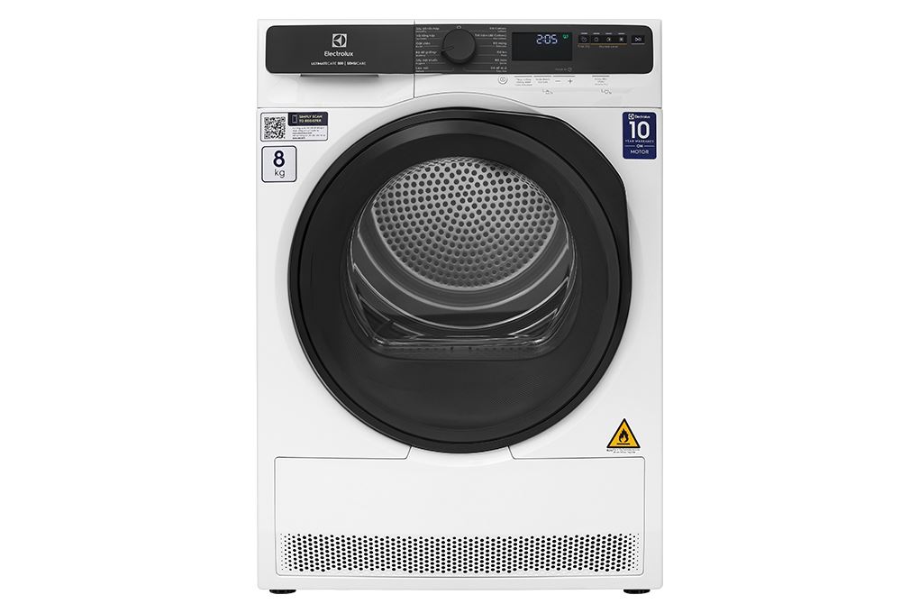 Máy sấy bơm nhiệt Electrolux UltimateCare 8 kg EDH803J5WC Màu Trắng