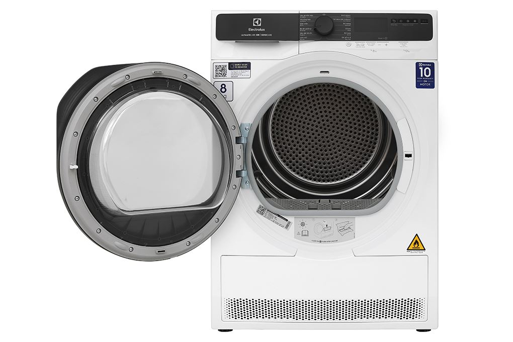 Máy sấy bơm nhiệt Electrolux UltimateCare 8 kg EDH803J5WC Màu Trắng