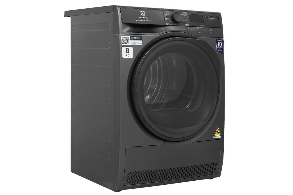 Máy sấy bơm nhiệt Electrolux UltimateCare 8 kg EDH803J5SC Màu Đen - Xám