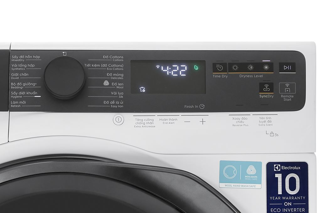 Máy sấy bơm nhiệt Electrolux UltimateCare 9 kg EDH903R7WC Màu Trắng