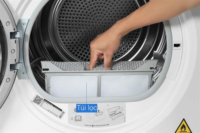 Máy sấy bơm nhiệt Electrolux UltimateCare 9 kg EDH903R7WC Màu Trắng