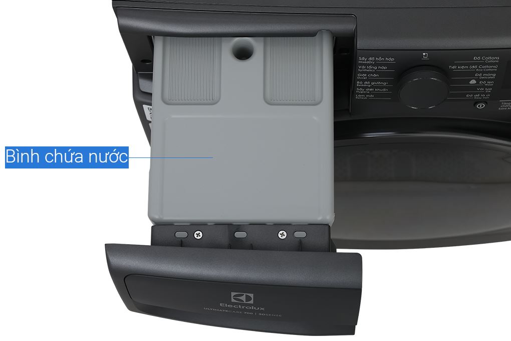 Máy sấy bơm nhiệt Electrolux UltimateCare 9 kg EDH903R7SC Màu Đen - Xám