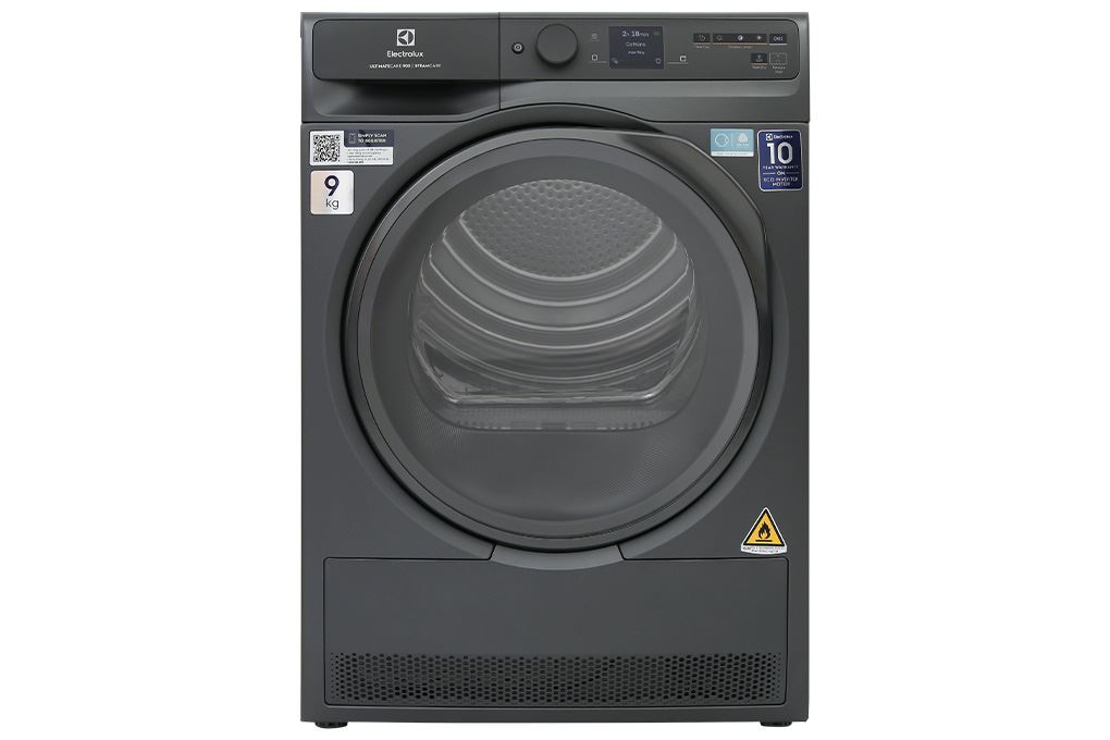 Máy sấy bơm nhiệt Electrolux UltimateCare 9 kg EDH902R9SC Màu Đen - Xám
