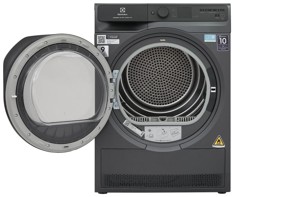 Máy sấy bơm nhiệt Electrolux UltimateCare 9 kg EDH902R9SC Màu Đen - Xám
