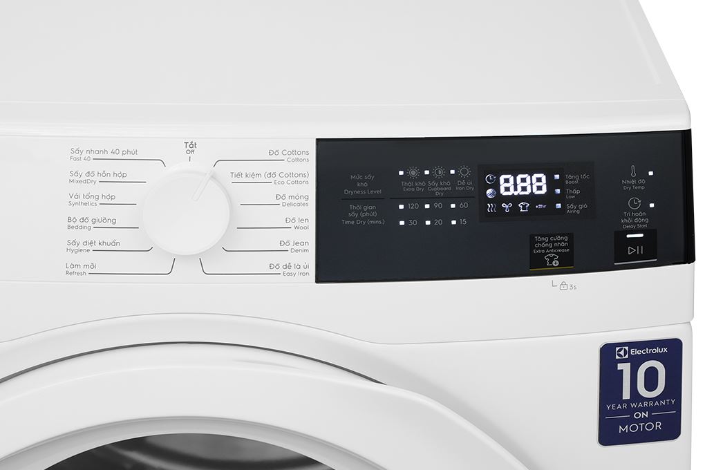 Máy sấy thông hơi Electrolux UltimateCare 8 kg EDV804H3WC Màu Trắng