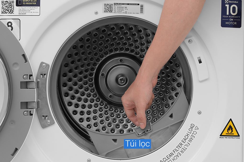 Máy sấy thông hơi Electrolux UltimateCare 8 kg EDV804H3WC Màu Trắng