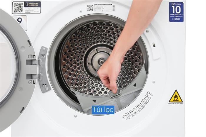 Máy sấy thông hơi Electrolux UltimateCare 9 kg EDV904H3WC Màu Trắng