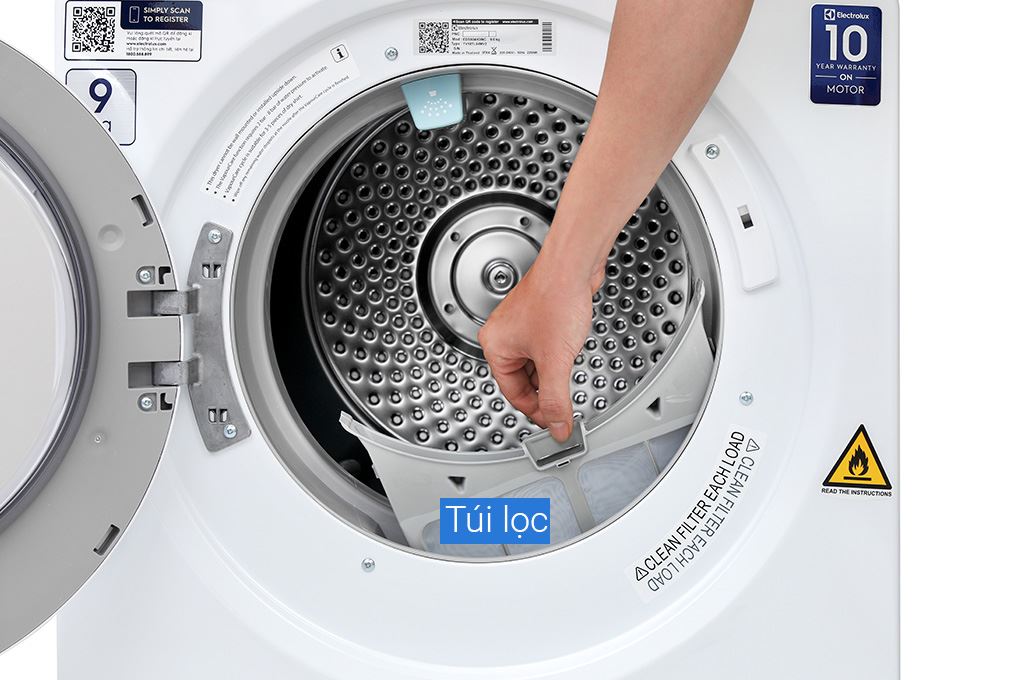 Máy sấy thông hơi Electrolux UltimateCare 9 kg EDS904H3WC Màu Trắng