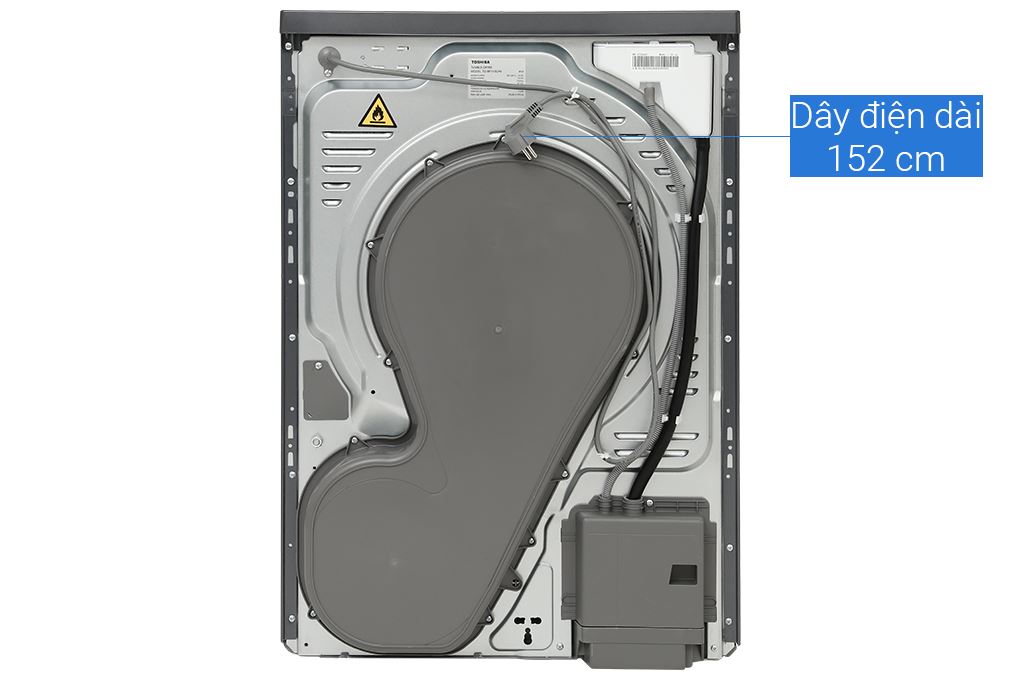 Máy sấy bơm nhiệt Toshiba 10 kg TD-BP110GHV(MG) Màu Xám đậm