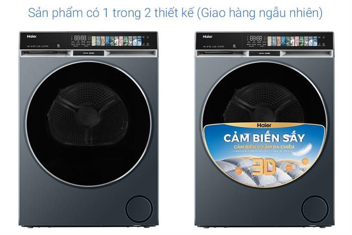 Máy sấy bơm nhiệt Haier 14 kg HD140-AR387GNU1 Màu Đen - Xám