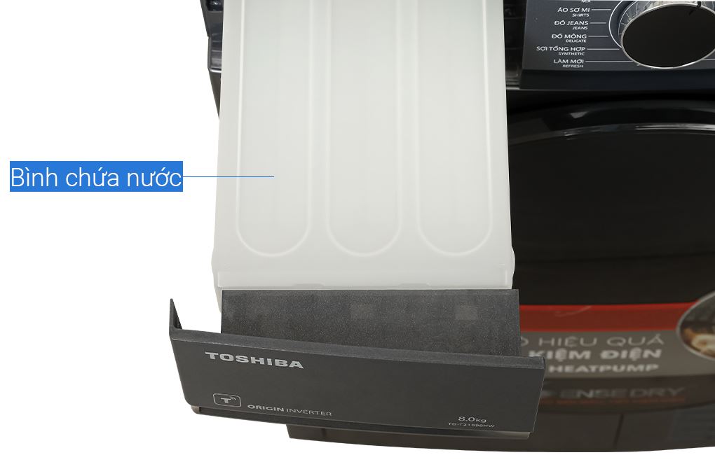 Máy sấy bơm nhiệt Toshiba 8 kg TD-T21B90HWV(MG) Màu Xám đậm