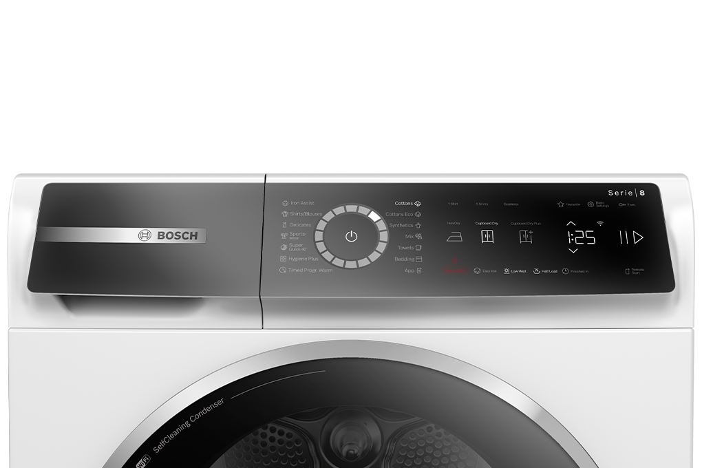 Máy sấy bơm nhiệt Bosch 9 kg WQB245B0SG Màu Trắng