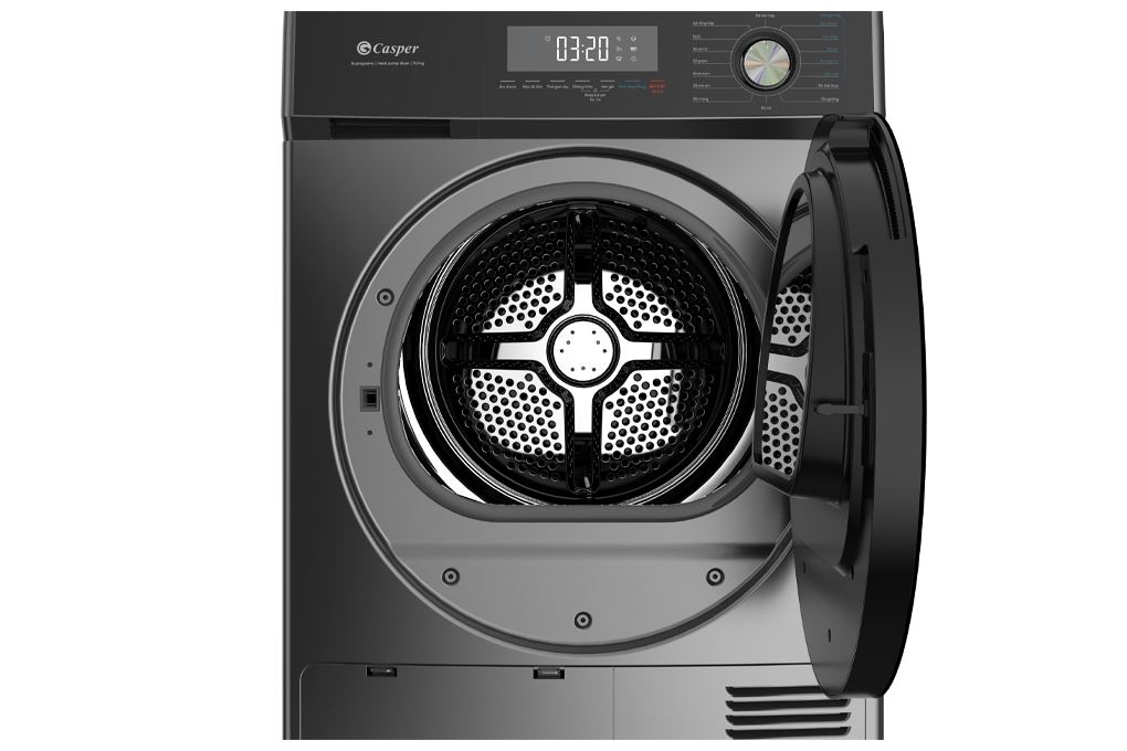 Máy sấy bơm nhiệt Casper 9 kg TD-P9HG1 Màu Xám