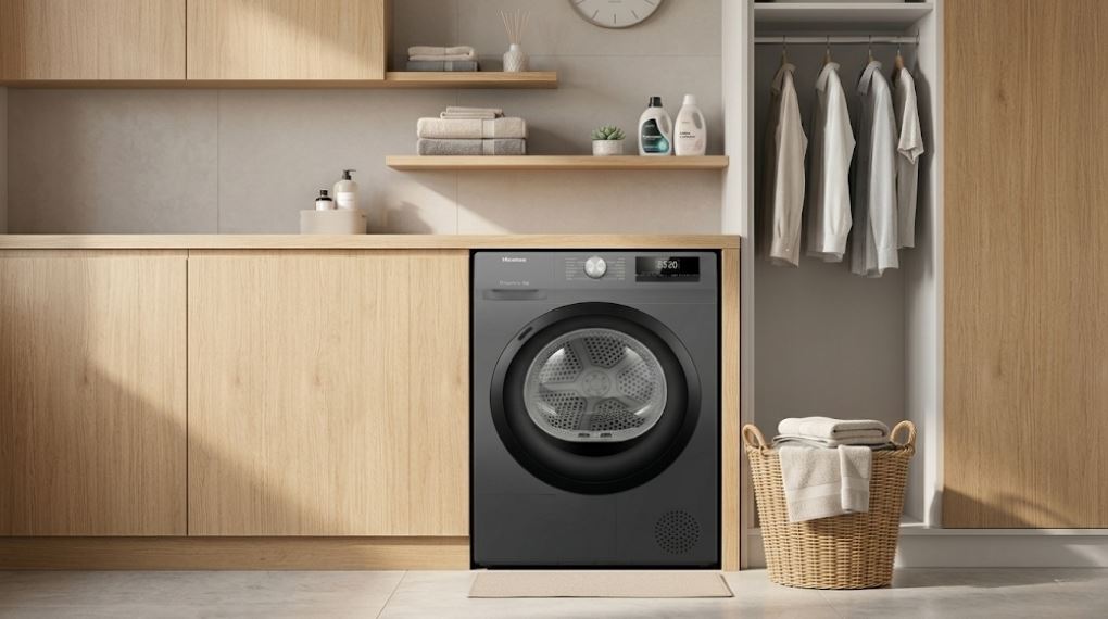 Thiết kế - Máy sấy bơm nhiệt Hisense 8 kg DH80N1T