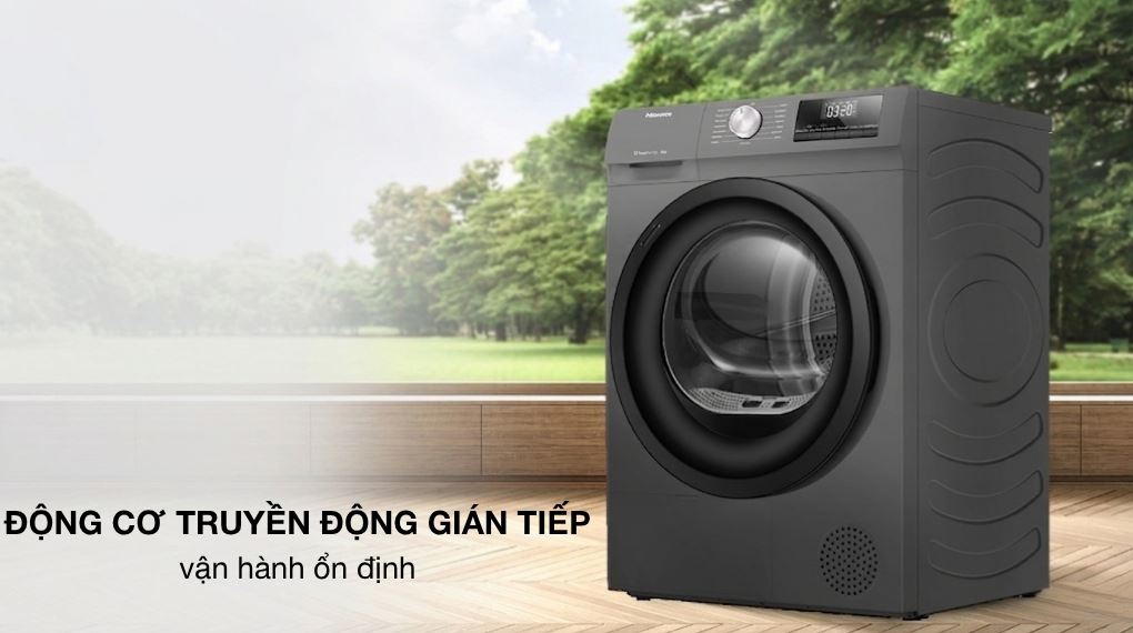Động cơ - Máy sấy bơm nhiệt Hisense 8 kg DH80N1T