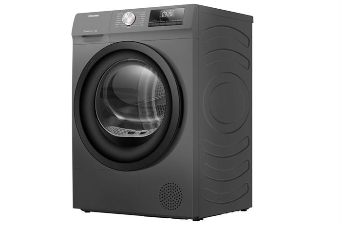 Máy sấy bơm nhiệt Hisense 8 kg DH80N1T Màu Đen