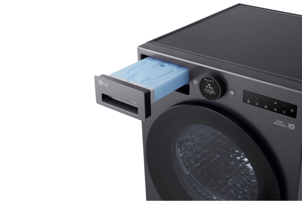 Máy sấy bơm nhiệt LG 12 kg RX12VHP3K Màu Đen