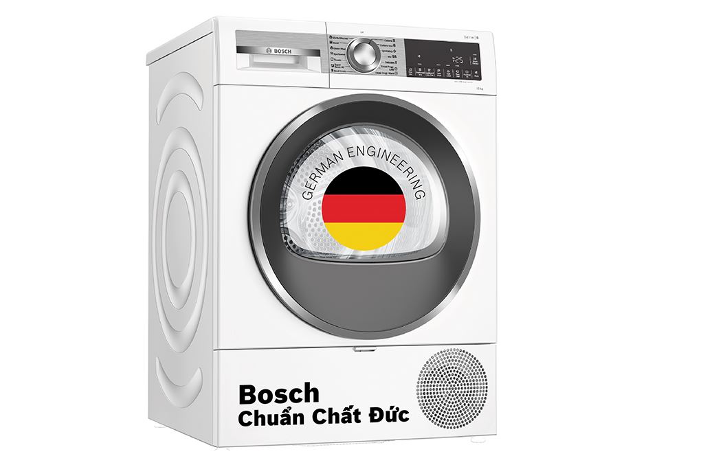 Máy sấy bơm nhiệt Bosch 10 kg WQG25302SG Màu Trắng