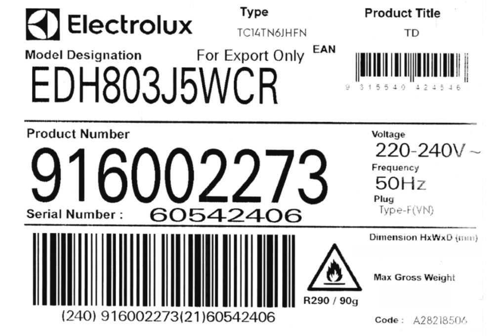 Máy sấy bơm nhiệt Electrolux 8 kg EDH803J5WCR Màu Trắng