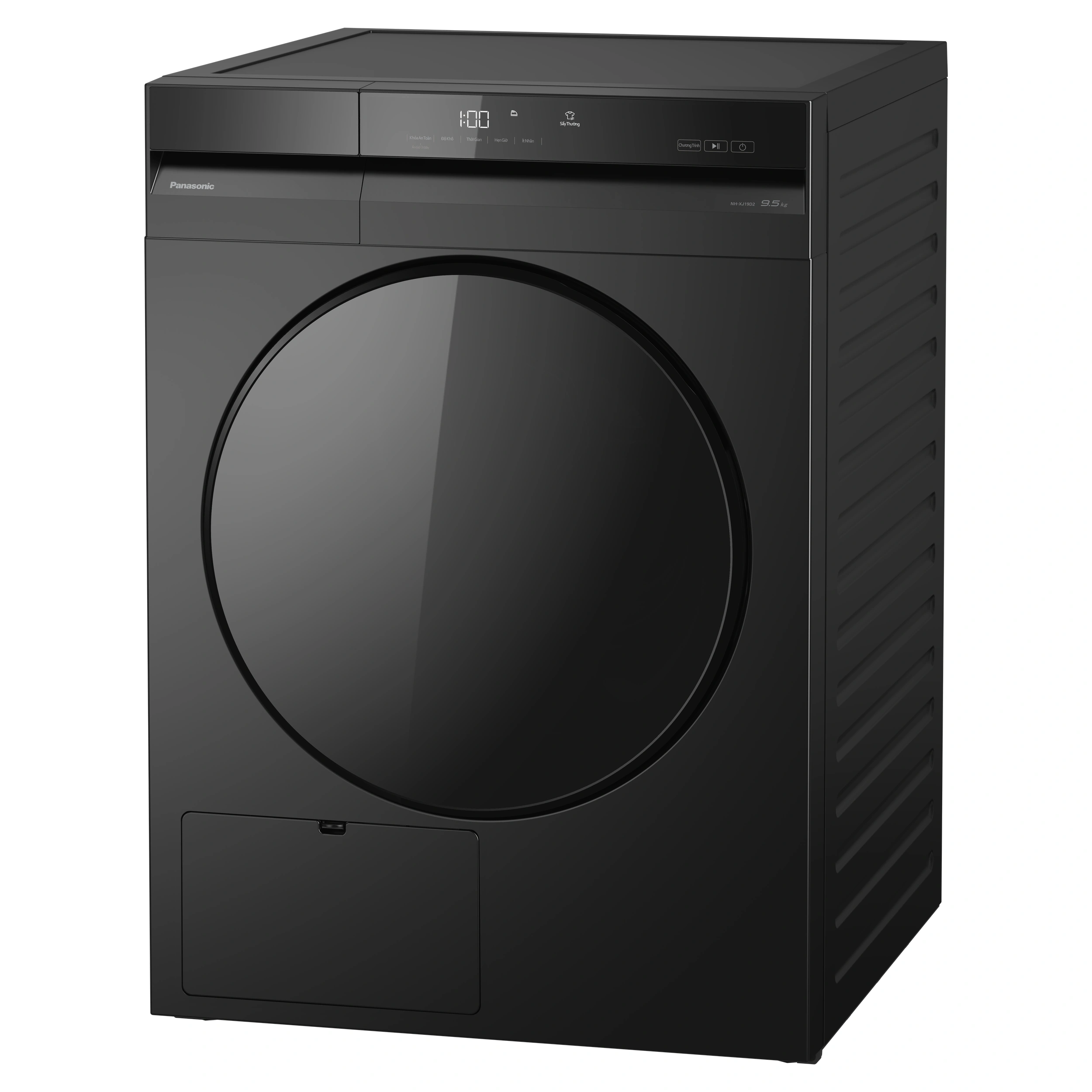 Máy sấy bơm nhiệt Panasonic 9.5kg NH-XJ19D2BVT Màu Đen