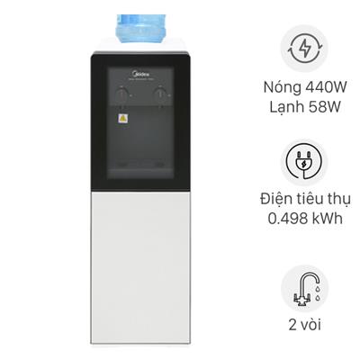 Cây nước nóng lạnh Midea YD1518S-X 498W
