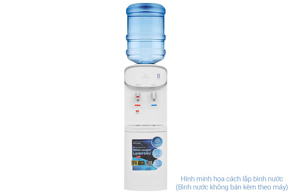 Cây nước nóng lạnh Hòa Phát HTL236 640W Màu Trắng