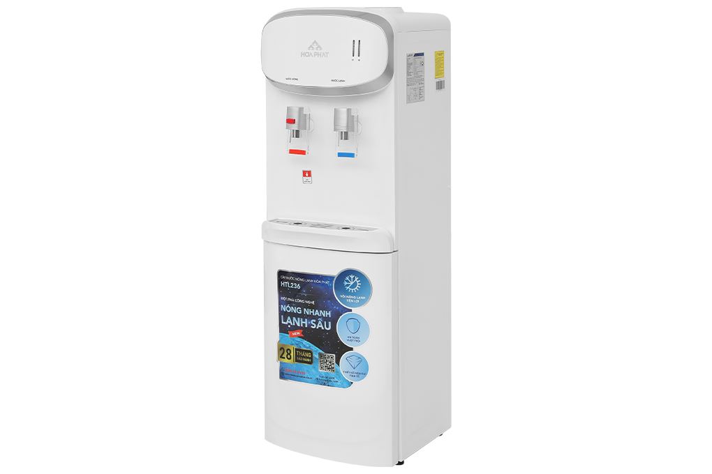 Cây nước nóng lạnh Hòa Phát HTL236 640W Màu Trắng