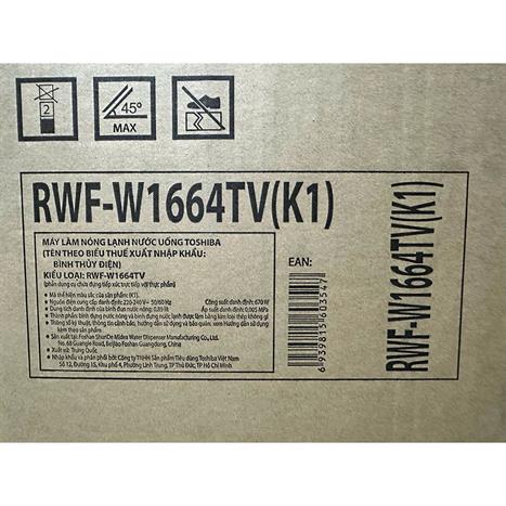 Cây nước nóng lạnh Toshiba RWF-W1664TV(K1) 670W Màu Đen