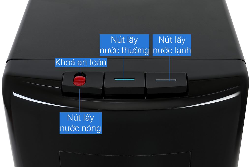 Cây nước nóng lạnh Midea YD1135AS-B 500W Màu Đen